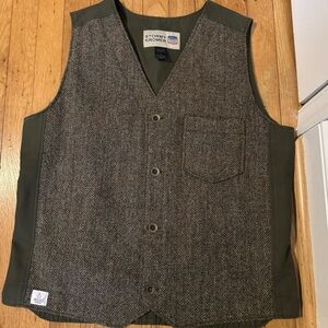 Stormy Kromer Harris Tweed Uptown Wool Vest L